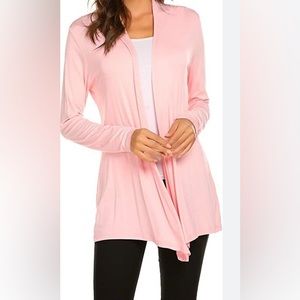 Newchoice Womens Casual Lightweight Long Sleeve Cardigan Soft Drape Open Front